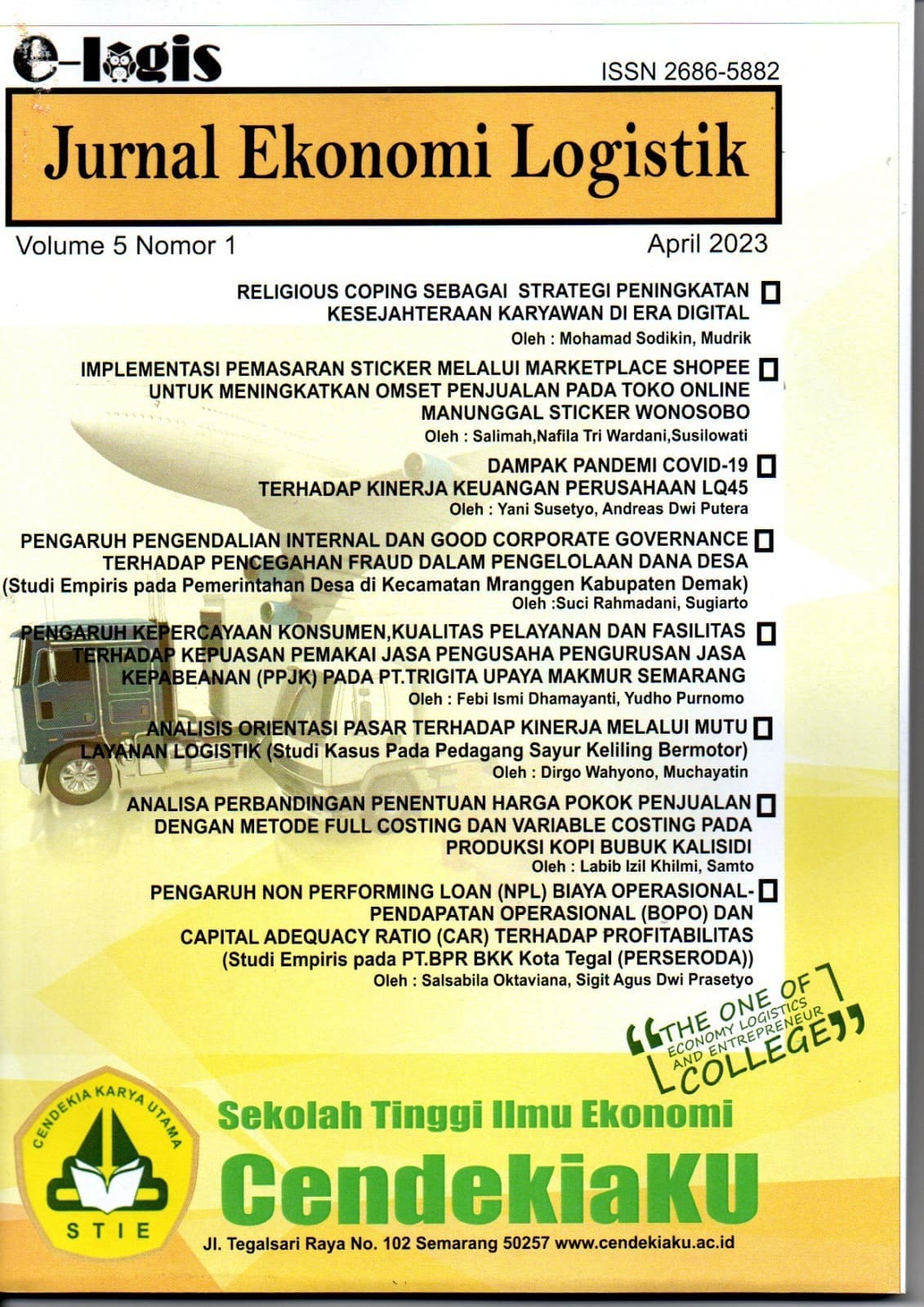 Cover Volume - 5 No 1