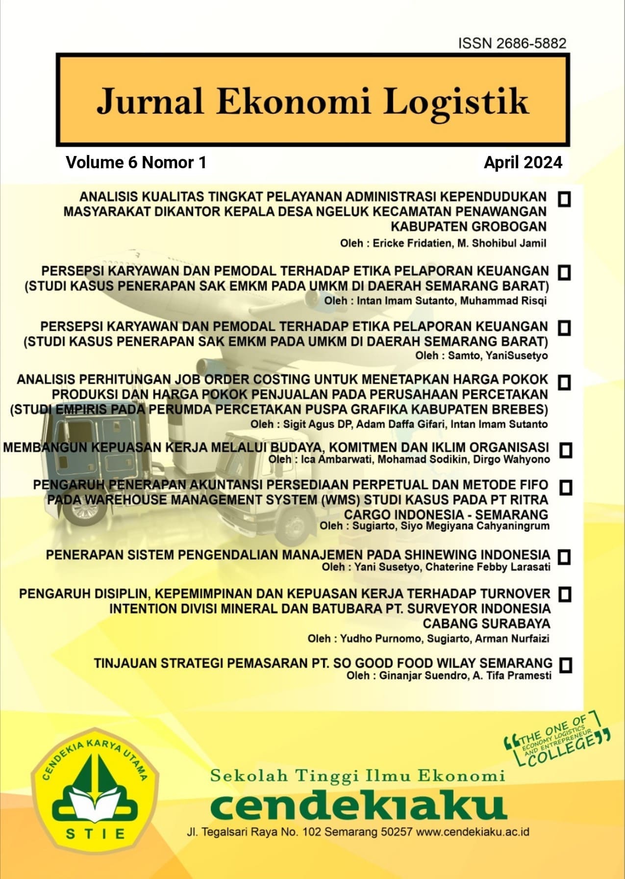 Cover Volume - 6 No 1